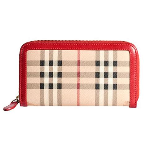 burberry zip around wallet nova check